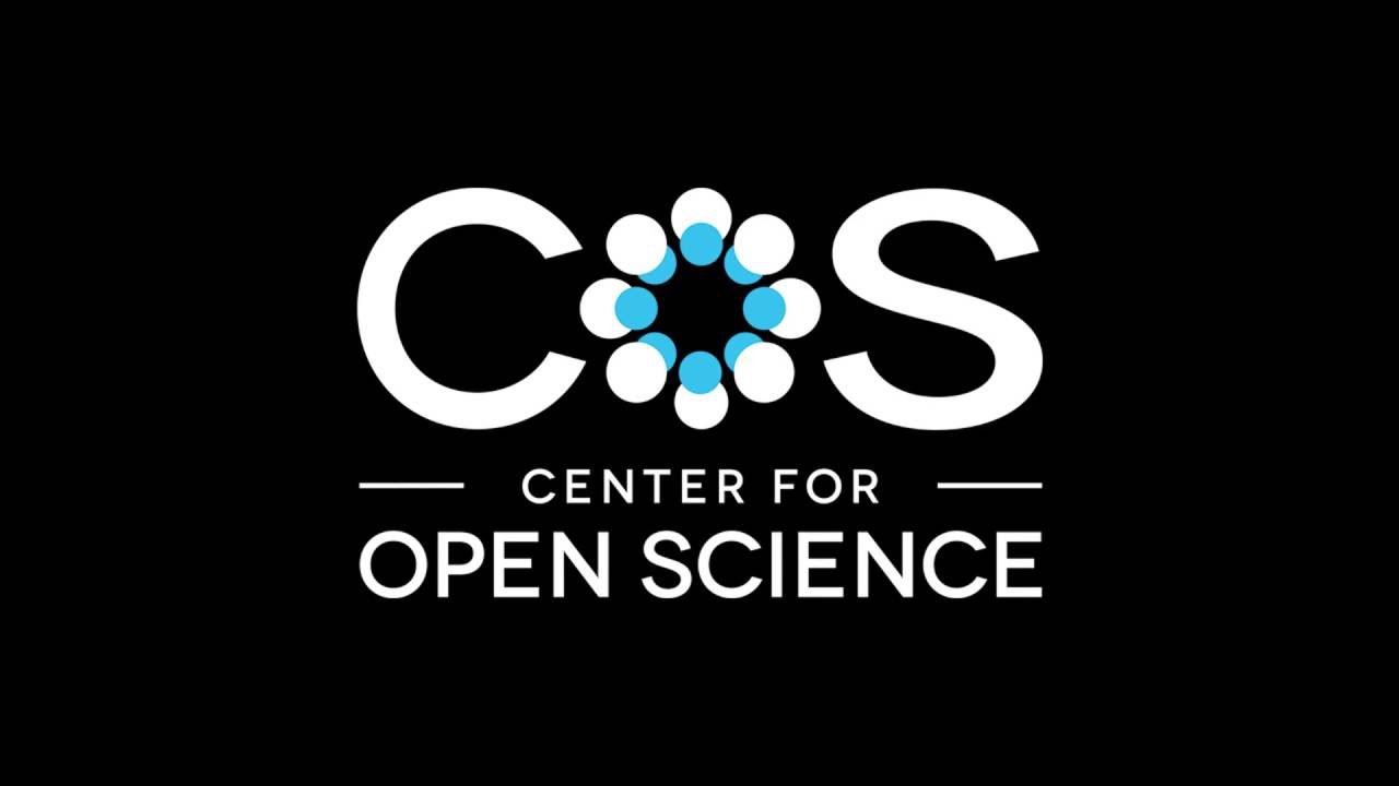 Center for Open Science black logo.