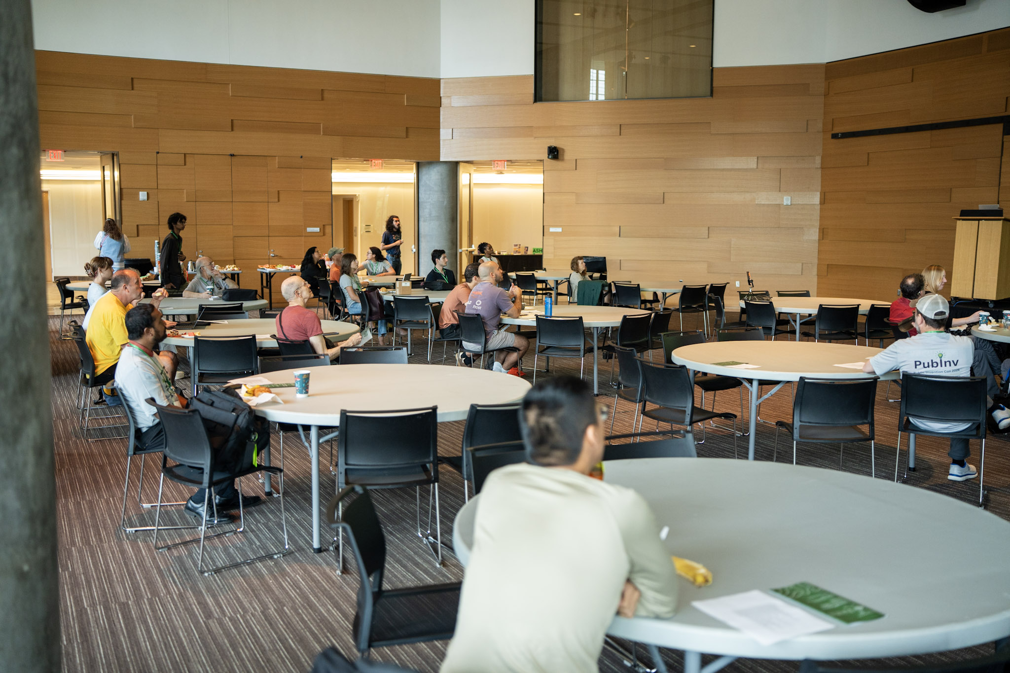 The Austin Central Library Events Center during the PubInvCon 2026.